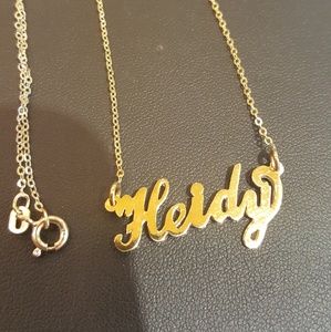 Name Chain Simple Style single plate
